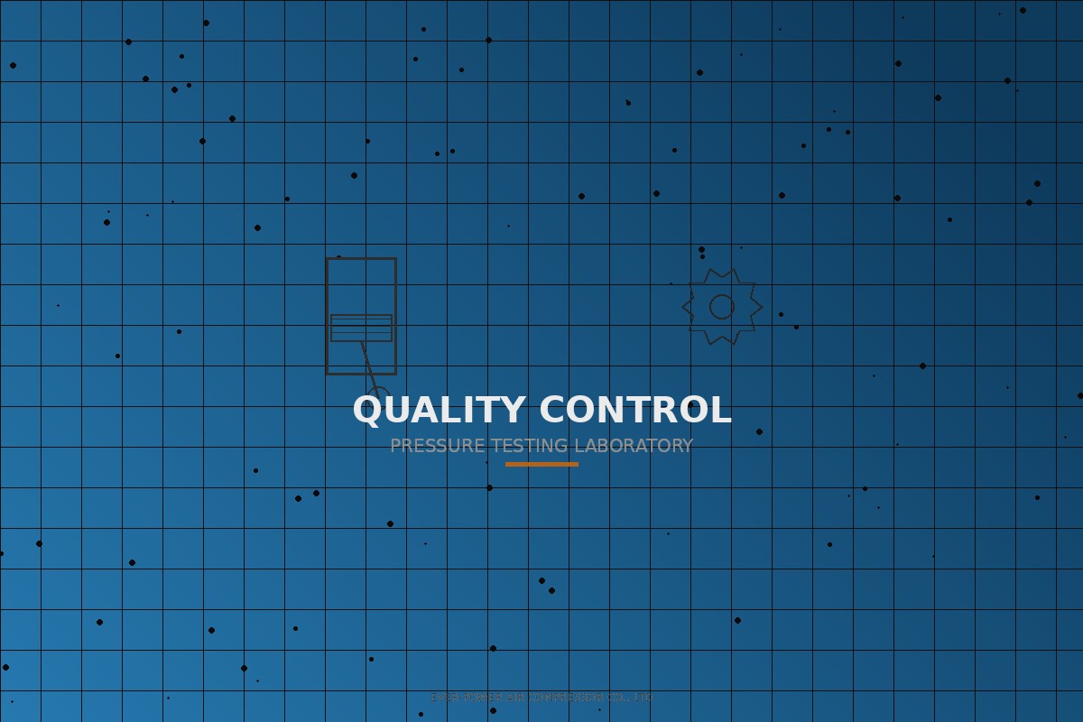 Ever-power quality control laboratory with pressure testing equipment and inspection instruments for gas air compressor certification