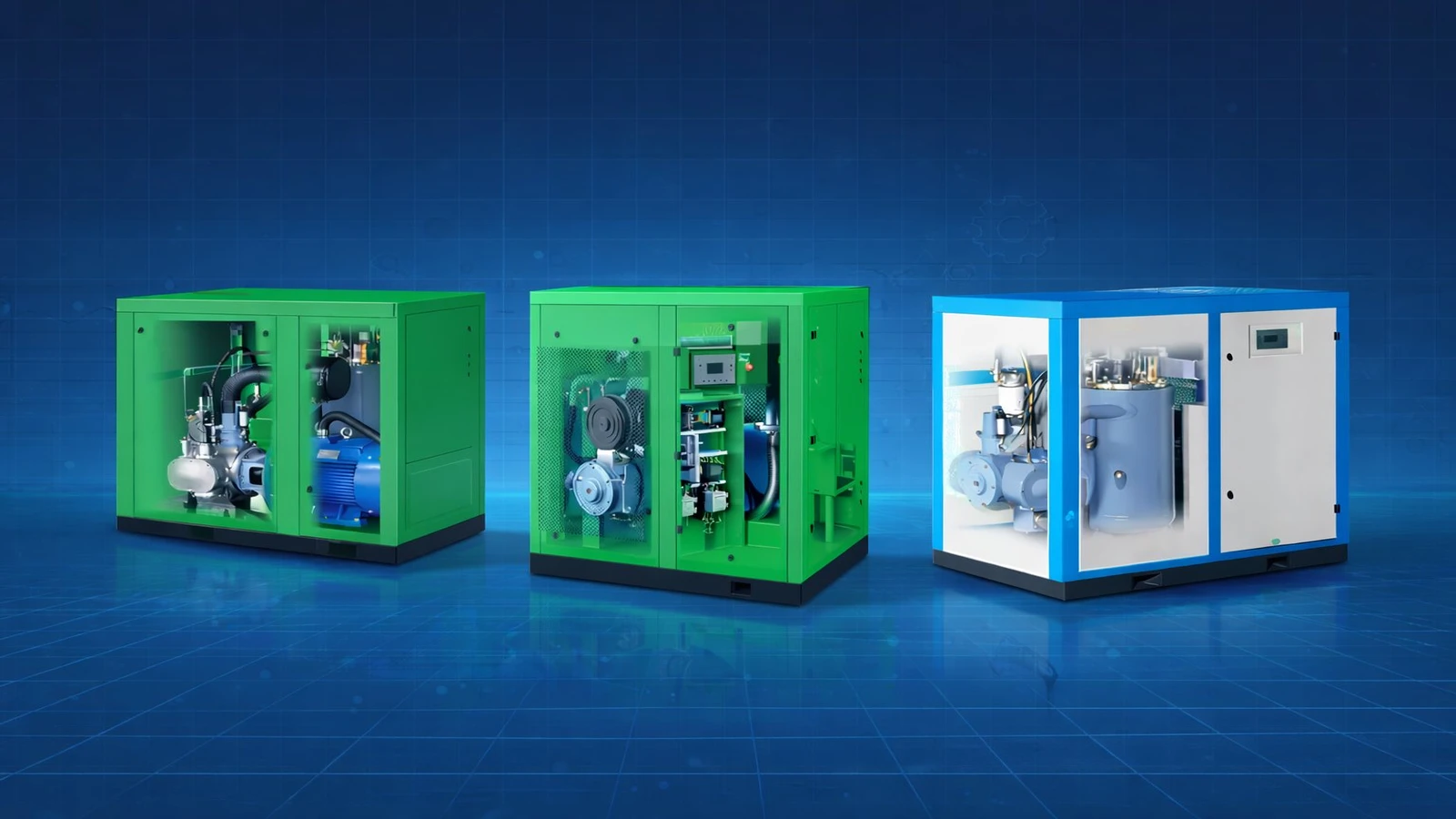 Gas powered portable air compressor